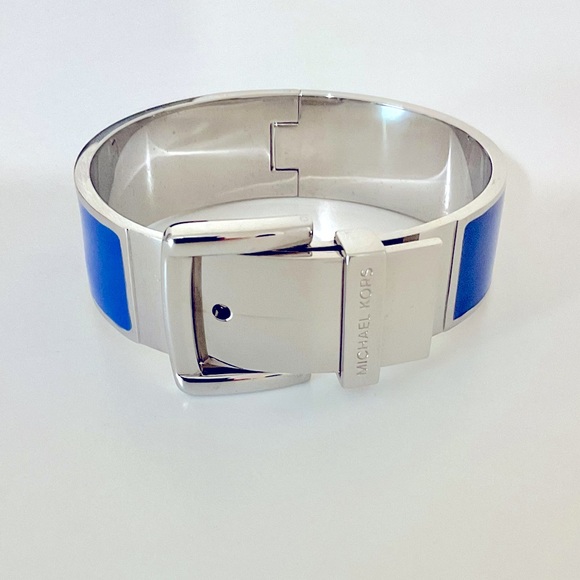 Michael Kors Jewelry - Michael Kors BUCKLE Bangle Bracelet Blue